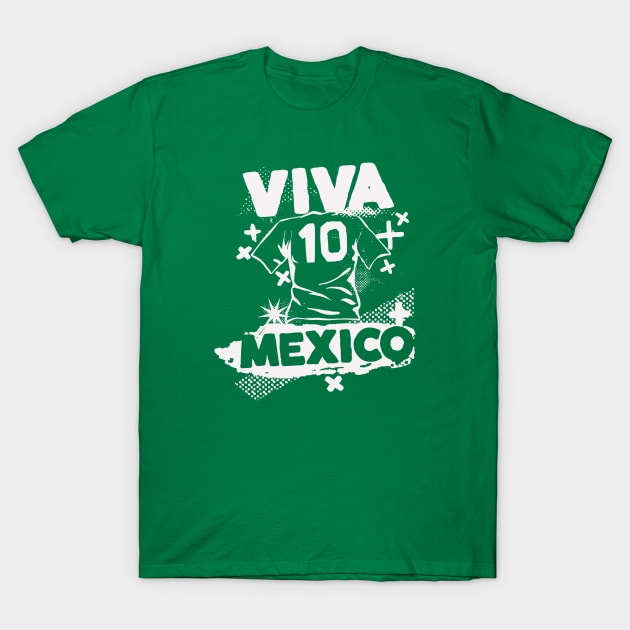 Vintage Mexican Football // Retro Grunge Mexico Soccer T-Shirt by SLAG_Creative